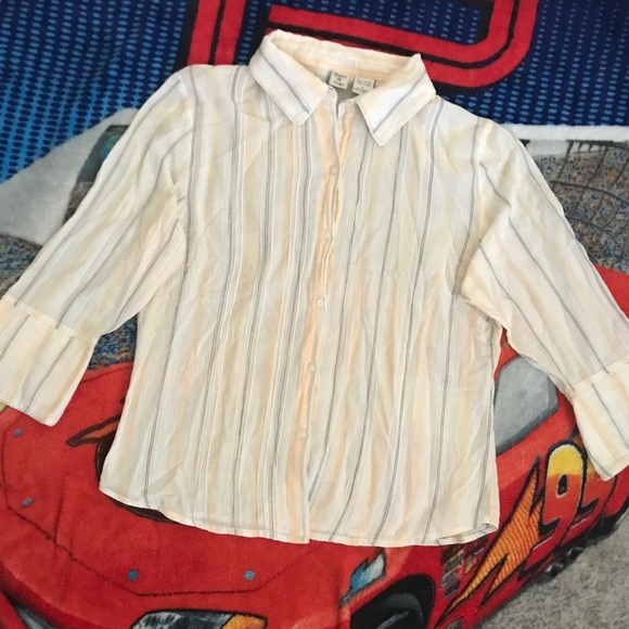 Quizz Vintage 1/4 Sleeve Button Blouse Size Large - Picture 2 of 4